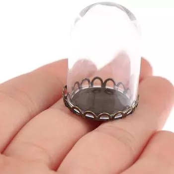 1/12 Кукольный домик Миниатюрный Декор Стеклянный Купол Дисплей С 2 См Металлическим Основанием Onesize