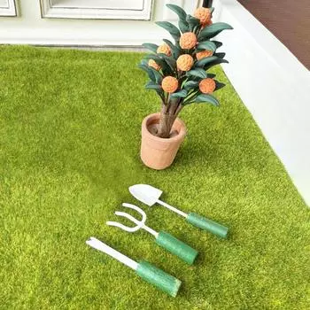 1/12 Dollhouse Simulation Shovel Pitchfork Kit Кукольный домик Миниатюрный сад Садовые инструменты Аксессуары Игрушки для детских кукольных домиков