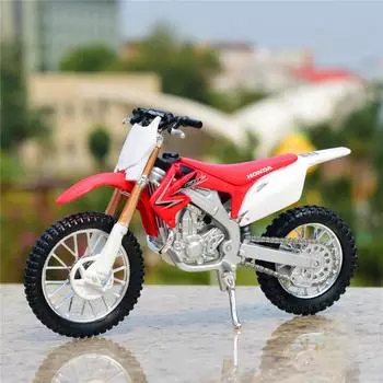 1/12 Honda CRF450R литая модель мотоцикла, коллекция игрушечных автомобилей, автобайк, амортизатор, внедорожный автоцикл, игрушечный автомобиль