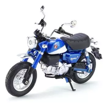 1/12 Honda Monkey игрушечный мотоцикл литой металлической модели супер спортивная миниатюрная коллекция звук и свет подарок для мальчиков красный