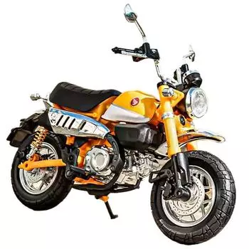 1/12 Honda Monkey сплав игрушечный мотоцикл модель автомобиля со звуком и подсветкой заднее колесо подвеска мотоциклы модели транспортных средств для детей синий