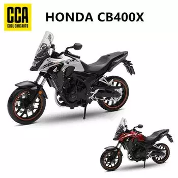 1/12 HONDA Wing CB400X Alloy Racing Motorcycle Model Diecasts Street Sports Motorcycle Vehicles Model High Simulation Kids Gifts серебряный
