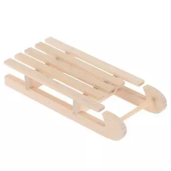 1/12 игрушечный домик, миниатюрная деревянная модель рождественских саней, аксессуары «сделай сам»