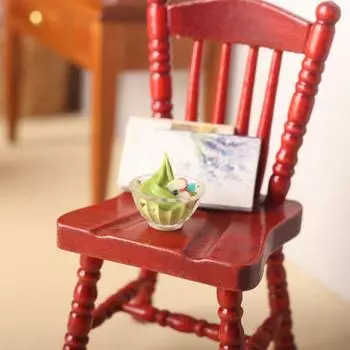 1/12 имитация чашки мороженого, реалистичный декоративный мини-кукольный домик, искусственный десерт, модель еды, микропейзаж розовый