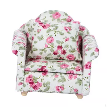 1/12 имитация миниатюрного дивана, кукольная сцена, товары для дома, украшение мебели для гостиной Single Sofa