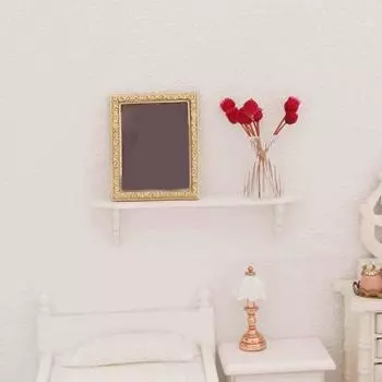 1:12 изысканных антитрещинных украшений в европейском стиле без заусенцев для кукольного домика, полка для игрушечного домика с микроландшафтом