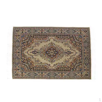 1:12 Ковер для кукольного домика, миниатюрная модная тканая кукла, 24,2 х 15 см