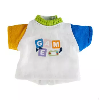 1/12 Куклы Футболка с коротким рукавом Ручная работа Костюм Одежда для 6 дюймов белый