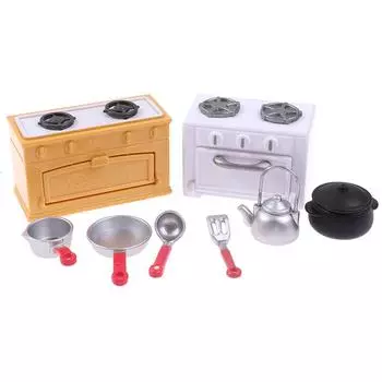 1:12 Кукольная кухня Кухонная утварь Кухонный стол Лопатка Совок Чайник Игрушка