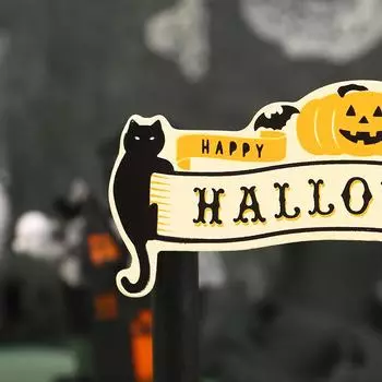 1:12 кукольных домиков Хэллоуин Дверь Кошка Тыква Украшение Кукольный домик Хэллоуин Фестиваль Декор Игрушка Микро Сцена Строительство Реквизит