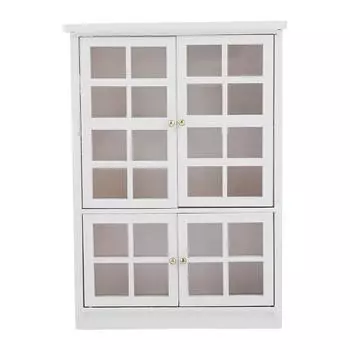 1:12 кукольных домиков Мини деревянный трехслойный шкаф-витрина книжный шкаф для кукол