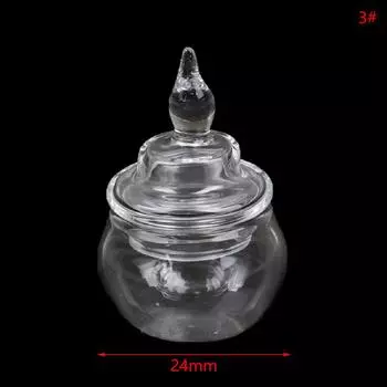 1:12 кукольных домиков Мини стеклянная банка Конфетница Бутылка для хранения Маленький флакон Бутылка желаний Кухня Декор для дома Игрушка
