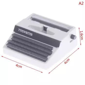 1: 12 кукольных домиков, мини-украшения, имитация пишущей машинки, кукла, игрушечный реквизит, реквизит