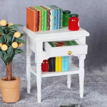 1:12 кукольных домиков миниатюрный деревянный ящик для хранения вещей шкафчик тумбочка модель декор игрушка кукольный домик аксессуары