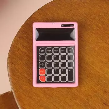 1:12 кукольных домиков Миниатюрный металлический калькулятор Канцелярские принадлежности Модель Исследования Сцены Декор Игрушка Кукольный дом Аксессуары