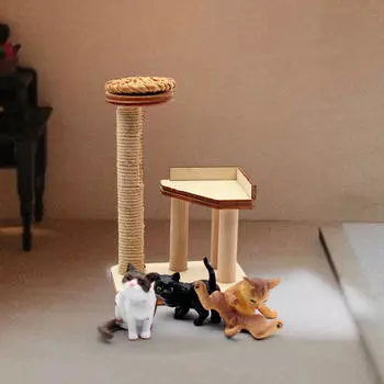 1:12 кукольных домиков, рама для лазания кошек, царапины, миниатюрная мебельная стойка