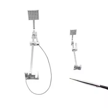 1:12 кукольных домиков, ванная комната, миниатюрная имитация душа, душевая лейка, мини-смеситель для ванной, детские игрушки, аксессуары