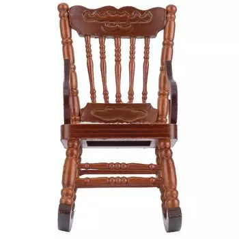 1:12 кукольных кресел-качалок, миниатюрное деревянное кресло, модель мебели, украшение, аксессуар