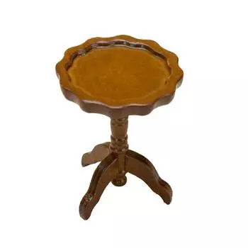 1:12 кукольных мини-круглых кружевных столиков, журнальный столик, мебельный декор, игрушка