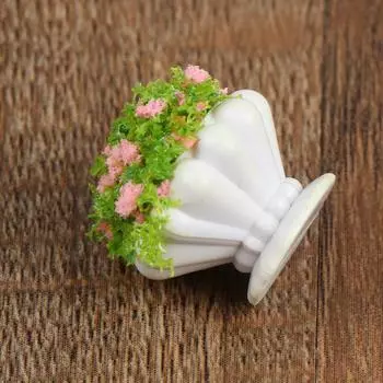 1:12 кукольных мини-мебелей, аксессуаров, мини-зеленых растений, бонсай, цветочных горшков as the picture