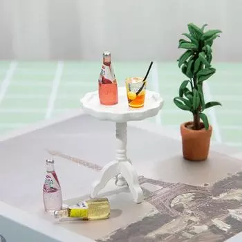 1: 12 кукольных мини-мебелей, модель кружева, маленький круглый стол