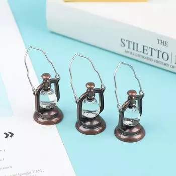 1:12 кукольных миниатюр ретро масляная лампа модель украшения своими руками аксессуары игрушки