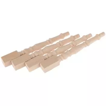 1:12 кукольных миниатюрных деревянных стульев, ножек для стола, мебель своими руками, аксессуары, игрушки One Size