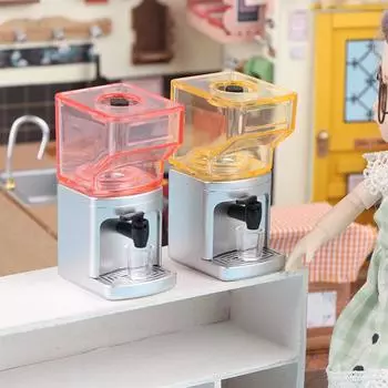 1:12 кукольных миниатюрных диспенсеров для воды, модель, которая может подавать воду, кукольный дом, кухонная техника, декор, аксессуары, ролевые игры, игрушки красный