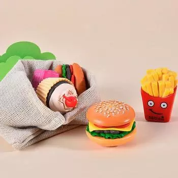 1:12 кукольных миниатюрных гамбургеров, сэндвичей, собак, попкорна, торта, кухни, еды, модели, декора, игрушки, кукольного дома, аксессуаров