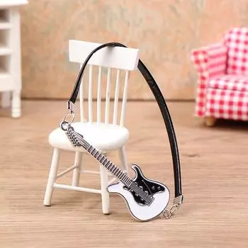 1:12 кукольных миниатюрных гитарных моделей музыкальных инструментов, кукольных украшений, микросцен, строительных реквизитов белый