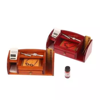 1:12 кукольных миниатюрных книжных шкафов, витрина, мини-стенд для хранения, шкаф для хранения принадлежностей, модель стеллажа для домашней мебели, декора игрушек коричневый