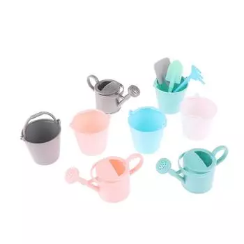 1:12 кукольных миниатюрных лейка ведро разбрызгиватель лопата модель садовые инструменты декор игрушка кукольный дом аксессуары 1Pc