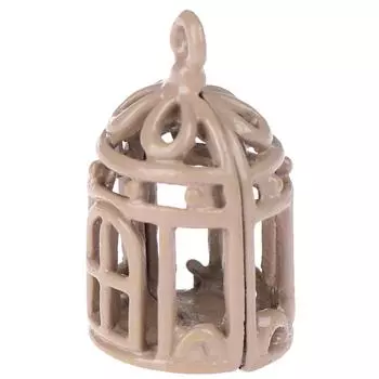 1:12 кукольных миниатюрных металлических клеток для птиц, украшение для кукольного дома, птичьи клетки