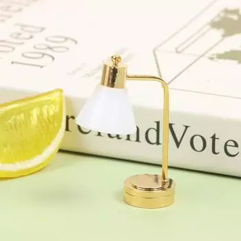 1:12 кукольных миниатюрных настольных ламп со светодиодной подсветкой, модель гостиной, игрушки для декора