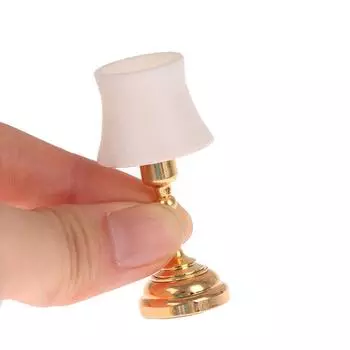 1:12 кукольных миниатюрных настольных ламп светодиодная лампа настольная лампа спальня кабинет декор