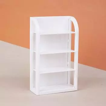 1:12 кукольных миниатюрных полок для супермаркета, витрина, стеллаж для хранения, декор для игрушек, аксессуары для кукольных домиков белый
