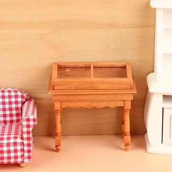 1:12 кукольных миниатюрных прилавков, раскладушек, витрин, ювелирных изделий, шкафов, мебели, кукольных домиков, декоративных игрушек белый