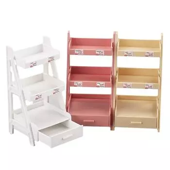 1:12 кукольных миниатюрных растений, подставка для цветов, полка, книжная полка, стеллаж для хранения мебели, стеллаж для хранения садовых инструментов, модель игрушки абрикосовый