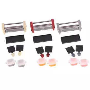 1:12 кукольных миниатюрных решеток для барбекю, кухонных принадлежностей для моделей серый