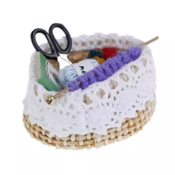 1:12 кукольных миниатюрных шерстяных вязальческих инструментов для кукольных домиков, подарочные аксессуары