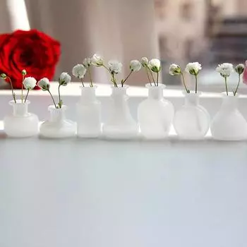 1:12 кукольных миниатюрных стеклянных бутылок для хранения, мини-бутылка геометрической формы, герметичная бутылка для хранения с крышкой, модель вазы, игрушки 14*2mm