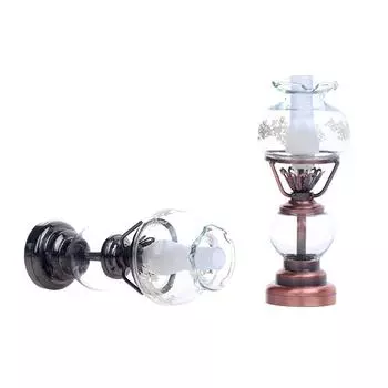 1:12 кукольных миниатюрных светодиодных ламп, подсвечников, настольных ламп, домашнего освещения, модель мебели, декора, игрушек, кукольных домиков, аксессуаров чёрный