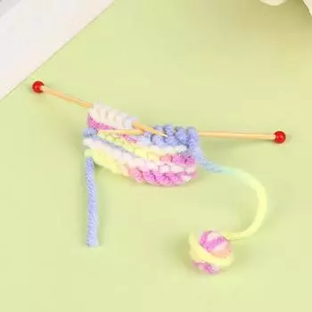 1:12 кукольных миниатюрных свитеров для вязания шерстяных вязальных инструментов Мини-симулятор спицы для вязания свитера куклы для вязания Сцена Подарки A1