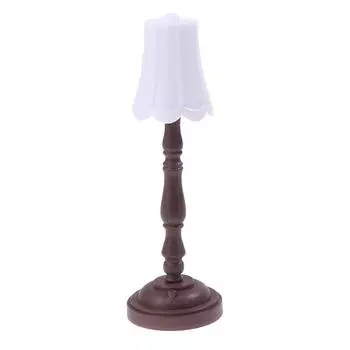 1:12 кукольных миниатюрных торшеров со светодиодной подсветкой, мебель для кукольного домика, игрушка коричневый