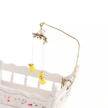 1:12 кукольных миниатюрных уточек подвеска детская кроватка зажим детская игрушка для сна домашний декор