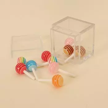 1:12 кукольных миниатюрных закусок, прозрачная витрина, фруктовые игрушки, коробка для конфет, коробка для леденцов, модель кухни своими руками, имитация сахара