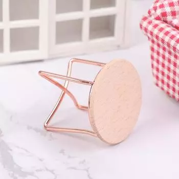 1:12 кукольных миниатюрных журнальных столиков, круглый железный мини-обеденный столик, чайный столик, модель стола, гостиная, спальня, кухня, декор, игрушки