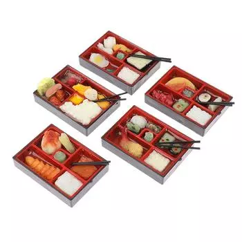 1:12 кукольных японских коробок быстрого питания для риса и сакэ с палочками для еды one size