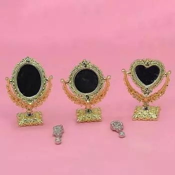 1:12 кукольных расчесок, туалетное зеркало для декора ванной комнаты кукольного домика, детские игрушки