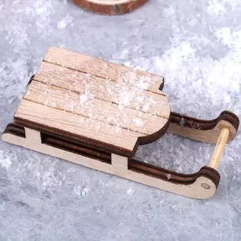 1:12 кукольных саней, походный набор, кукольный домик, рождественские украшения в виде саней, аксессуары для кукольного дома, снежной сцены